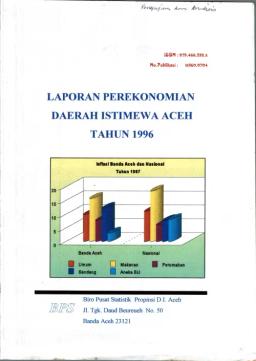 Laporan Perekonomian Provinsi Daerah Aceh 1994