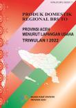 Gross Regional Domestic Product Of Aceh Province By Industries, 1St Quarter-2022