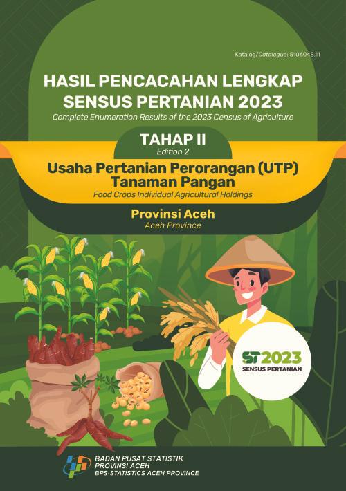 Complete Enumeration Results of the 2023 Census of Agriculture - Edition 2: Food Crops Individual Agricultural Holdings Aceh Province