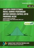 Sampling Error Estimasi Hasil Survei Pertanian Antar Sensus (SUTAS) 2018 Provinsi Aceh