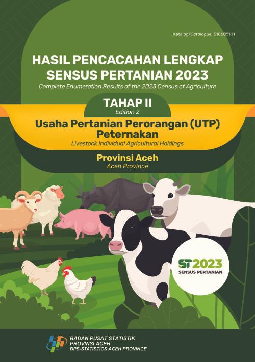 Hasil Pencacahan Lengkap Sensus Pertanian 2023 - Tahap II: Usaha Pertanian Perorangan (UTP) Peternakan Provinsi Aceh