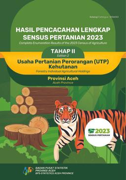 Complete Enumeration Results Of The 2023 Census Of Agriculture - Edition 2 Forestry Individual Agricultural Holdings Aceh Province