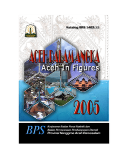 Provinsi Nanggore Aceh Darussalam Dalam Angka Tahun 2005