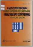 Economic Analysis Of The Province Of Nanggroe Aceh Darussalam Regional Input Output Table Model 2006