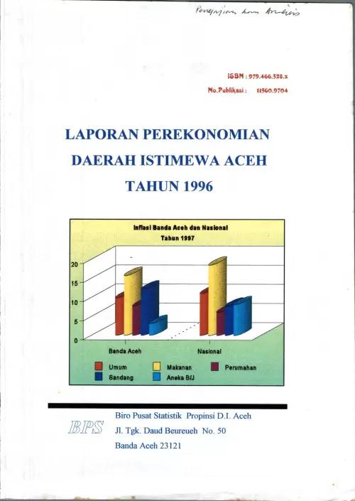 Laporan Perekonomian Provinsi Daerah Aceh 1994