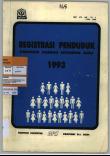 REGISTRASI PENDUDUK PROPINSI DAERAH ISTIMEWA ACEH 1993