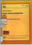 INTRODUCTION REPORT OF THE RESULTS OF THE 1996 ECONOMIC CENSE OF THE PROVINCE OF THE SPECIAL REGION OF ACEH