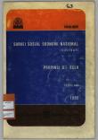 SURVEI SOSIAL EKONOMI NASIONAL (SUSENAS) PROVINSI DAERAH ISTIMEWA ACEH 1985