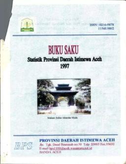 Buku Saku Statistik Provinsi Daerah Istimewa Aceh 1997